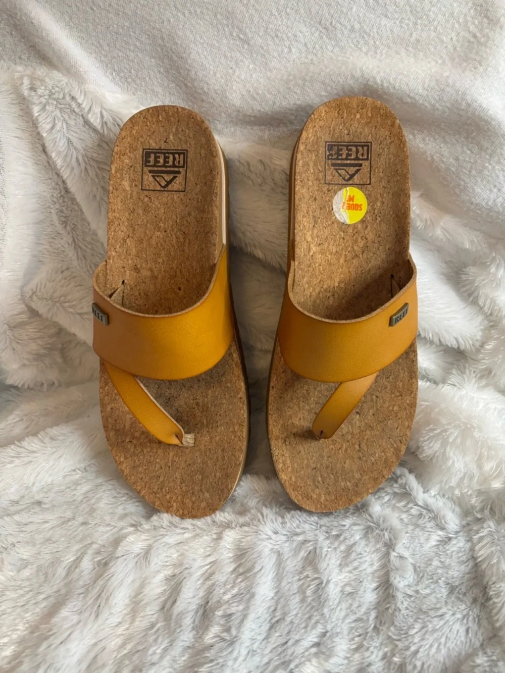 Reef Wedge Sandal in Camel Tan Nude and Cork Size 7 Women’s Sandals - Picture 1 of 5